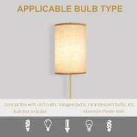 Lampa stojąca do salonu, abażur lniany, kremowa(m-6)