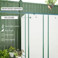 Outsunny Three-Tier Mini Greenhouse - White(m-4)