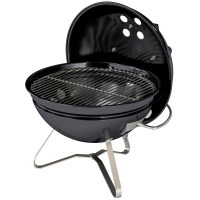 Outsunny Barbecue à charbon Barbecue boule portable avec poignée de couvercle et bouches d'aération réglables pour barbecue 41x41x44 cm Noir