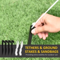 Outsunny Dekoracja Bożonarodzeniowa Nadmuchiwany Mikołaj na Zewnątrz, 140 cm, Czerwony(m-7)