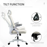 Vinsetto Krzesło Biurowe, Regulowane, Zagłówek, 60 x 61 x 121,5 cm, Beżowe(m-5)