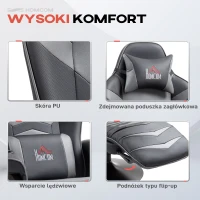HOMCOM Fotel relaksacyjny z masażem, elektryczny, z funkcją leżenia(m-6)