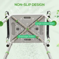 HOMCOM 57-69cm Aluminium Frame Bath Seat(m-6)