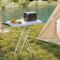 Outsunny Minimal Folding Outdoor Table - White(m-9)