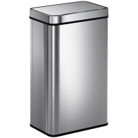 HOMCOM Kosz na śmieci 60 L z czujnikiem, automatyczna pokrywa, stal nierdzewna, wszechstronny, srebrny