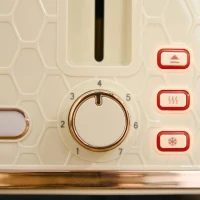 Czajnik elektryczny 1,7L z tosterem, 4 kromki, srebrny(m-9)