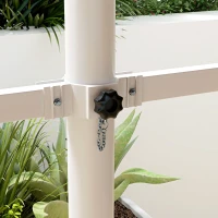 Outsunny Wolnostojąca Markiza 4,5x3,4m, regulacja kąta, korbka, konstrukcja metalowa, Kawa(m-9)