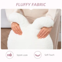 HOMCOM Fotel biurowy z regulacją, uszy króliczka, welur(m-5)