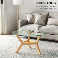 Stół kawowy ze szkła hartowanego, regulowane nóżki(m-4)