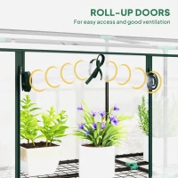 Outsunny 46 x 215cm Nine-Shelf Greenhouse(m-6)