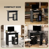 HOMCOM Biurko komputerowe z półkami i otwartymi schowkami(m-5)