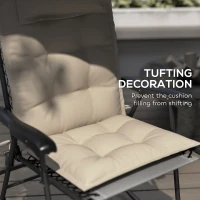 Outsunny Poduszki na leżaki, wodoodporne, 2 szt., beżowe(m-6)