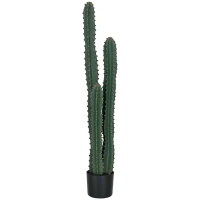 Outsunny High-realism artificial cactus large artificial plant dim. Ø 18 x 120H cm green(m-10)