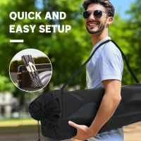 Faltowy fotel campingowy 2-osobowy z uchwytem na napoje(m-6)