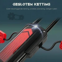 HOMCOM Kinder-Gokart met pedalen, verstelbare zitting, voor binnen en buiten, vanaf 5 jaar, rood+zwart, 121 x 58 x 61 cm(m-7)