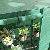 Outsunny Three-Tier Mini Greenhouse - Green(m-8)