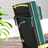 Poduszka siedziskowa 120x47x9,5 cm, wodoodporna, z oparciem(m-7)