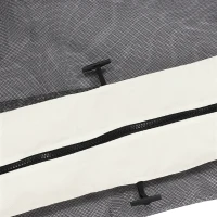 Outsunny Mosquito nets for gazebo canopy garden pavilion 3 x 4 m - set of 4 zipped mosquito nets + attachment hooks(m-8)