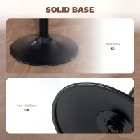 HOMCOM Bar Stools Set of 2, PU Leather Swivel Barstools with Backrest and Footrest for Kitchen, Counter, Breakfast Bar, Brown(m-8)