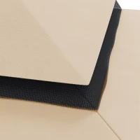 Outsunny Replacement Canopy for Pavilion Gazebo Tent Roof Replacement, Polyester Fabric, 4 x 3 m, Cream(m-9)