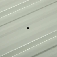 Outsunny Set of 12 Corrugated Steel Roof Sheet Panels - Dark Grey(m-7)