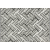 HOMCOM Living Room Rug 200 x 140 cm Low-Pile Machine Washable Hypoallergenic for Living Room, Bedroom, Office, Gray