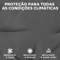 Outsunny Conjunto de 2 Almofadas para Espreguiçadeiras 180x55 cm Almofadas para Cadeiras de Jardim Espessas UPF30+ com 4 Tiras Cinza Escuro(m-5)