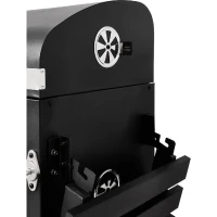 Barbecue charbon - Cookingbox - Clark - Ventilation réglable - Grille de cuisson en fonte - Acier et finitions inox(m-5)