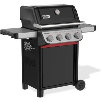 Barbecue a gaz - Weber - Spirit E-410 - Thermometre analogique - Fonte d'aluminium - Tablettes latérales - Noir(m-3)