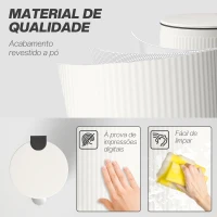 HOMCOM Balde do Lixo para Cozinha com Pedal 30L Cubo de Lixo Metálico com Tampa de Fecho Suave e Balde Removível 36x30x60,5 cm Creme(m-6)