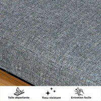 Salon de jardin BORA en aluminium 4 personnes - Modulable en canapé ou en transats(m-6)