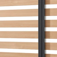 Persienne pour pergola - Aluminium - Gris et naturel - 229 x 93 cm(m-3)