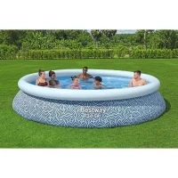 Kit piscine gonflable BESTWAY - Fast Set - 396 x 84 cm - Ronde (Filtre a cartouche, 1 cartouche)(m-2)