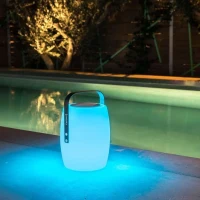Lampe enceinte bluetooth sans fil - LUMISKY - LUCY PLAY - H31 cm - LED blanc et multicolore dimmable(m-4)