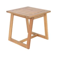Salon de jardin en bois d'Acacia FSC avec coussins - 2 personnes - Cali - Ecru(m-6)