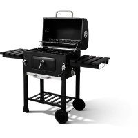 Barbecue charbon - Cookingbox - Clark - Ventilation réglable - Grille de cuisson en fonte - Acier et finitions inox