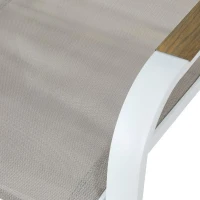 Lot de 4 fauteuils repas de jardin - VIANEA – Aluminium et textilene – 52 x 64,5 x 86,5 cm(m-4)