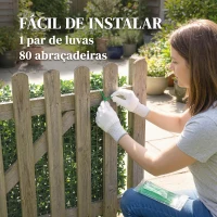 Outsunny Conjunto de 6 Sebes Artificiais de Ocultação para Jardim 50x50 cm Fácil Montagem Anti-UV para Varandas Terraços Verde(m-6)