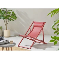 Chilienne PAROS - Structure en acier - L 63 x P 104 x H 85 cm - Terracotta(m-2)