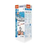 Kit Piscine hors sol tubulaire BESTWAY - Steel Pro Max™ - 366 x 76 cm - Ronde - (Inclus 1 pompe de filtration et 1 cartouche)(m-6)