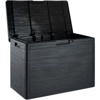 Coffre de rangement TOOMAX en résine 160 litres gris Woody's 77,5 x 44,5 x 52,7 cm(m-1)