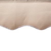 Outsunny Copertină Extensibilă pentru Exterior, Copertină Roll-Up cu Deschidere Manivelă, 295x200 cm, Bej(m-11)