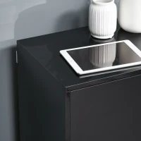 Homcom Mobilier Multiuz 79×36×74 cm – Alb cu Sertare si Dulapuri Push(m-16)