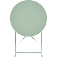 Set bistrot 2 personnes - Table ronde pliante 60 cm + 2 chaises - Acier thermolaqué - Vert(m-5)