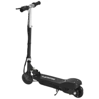 HOMCOM Monopattino Elettrico per Bambini Pieghevole da 120W, Velocità Max 12km/h e Portata 50kg, 74x36x69-91 cm, Nero(m-10)