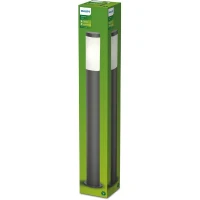 Lampadaire extérieur sur poteau - UTRECHT - Poteau anthracite - 1x20 W - Haute tension(m-2)