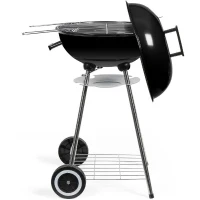 Barbecue a charbon - LIVOO - DOC172N - Surface de cuisson Ø 41 cm - Grille en acier chromé - Cuve et couvercle en acier émaillé(m-2)