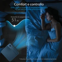 HOMCOM Condizionatore Portatile 9000 BTU con Raffreddamento, Deumidificatore, Ventilatore e Modalità Notte(m-7)