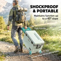 Outsunny 42.5L Compressor Car Fridge Freezer, Camping Refrigerator with App Control, 20℃-20℃(m-7)