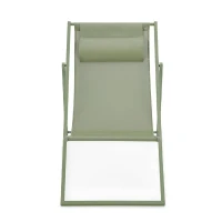 Chilienne PAROS - Structure en acier - L 63 x P 104 x H 97 cm - Vert kaki(m-3)